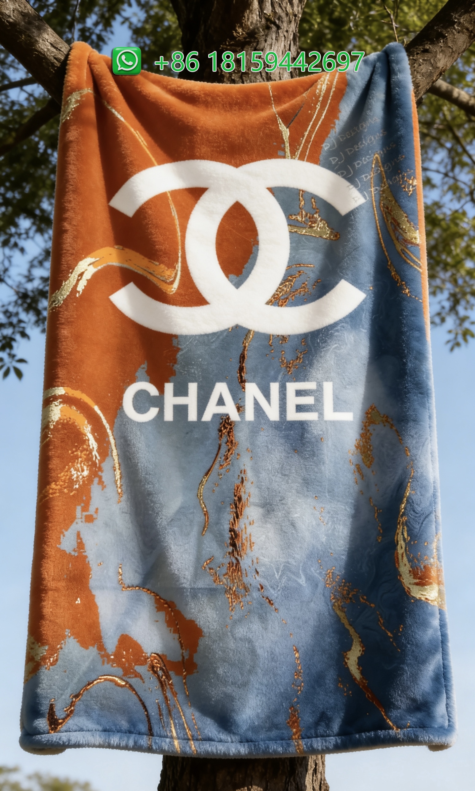 Chanel Throw Blankets